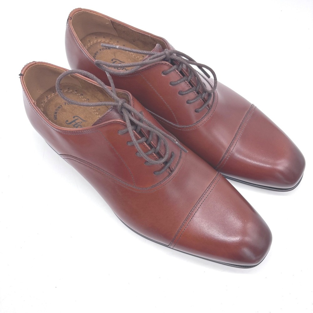 Florsheim Men's Size 12 Corbetta Cap Toe Cognac Leather Oxford shoes  11528-221